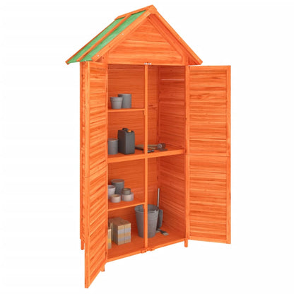 Rimessa da Giardino Marrone 89x52,5x175 cm Legno Massello Pino - homemem39