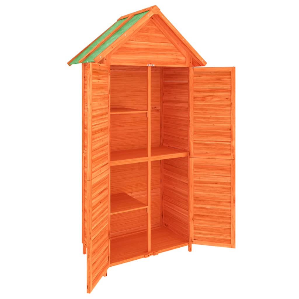 Rimessa da Giardino Marrone 89x52,5x175 cm Legno Massello Pino - homemem39