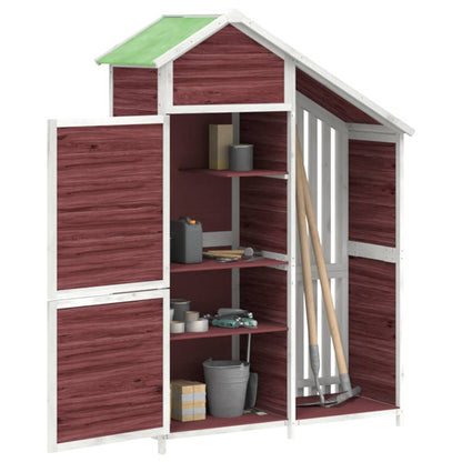 Rimessa da Giardino Moka 120x53,5x170 cm Legno Massello di Pino - homemem39