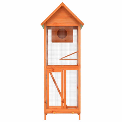Casetta per Uccelli Marrone 60x58,5x160 cm Legno Massello Pino | homemem39