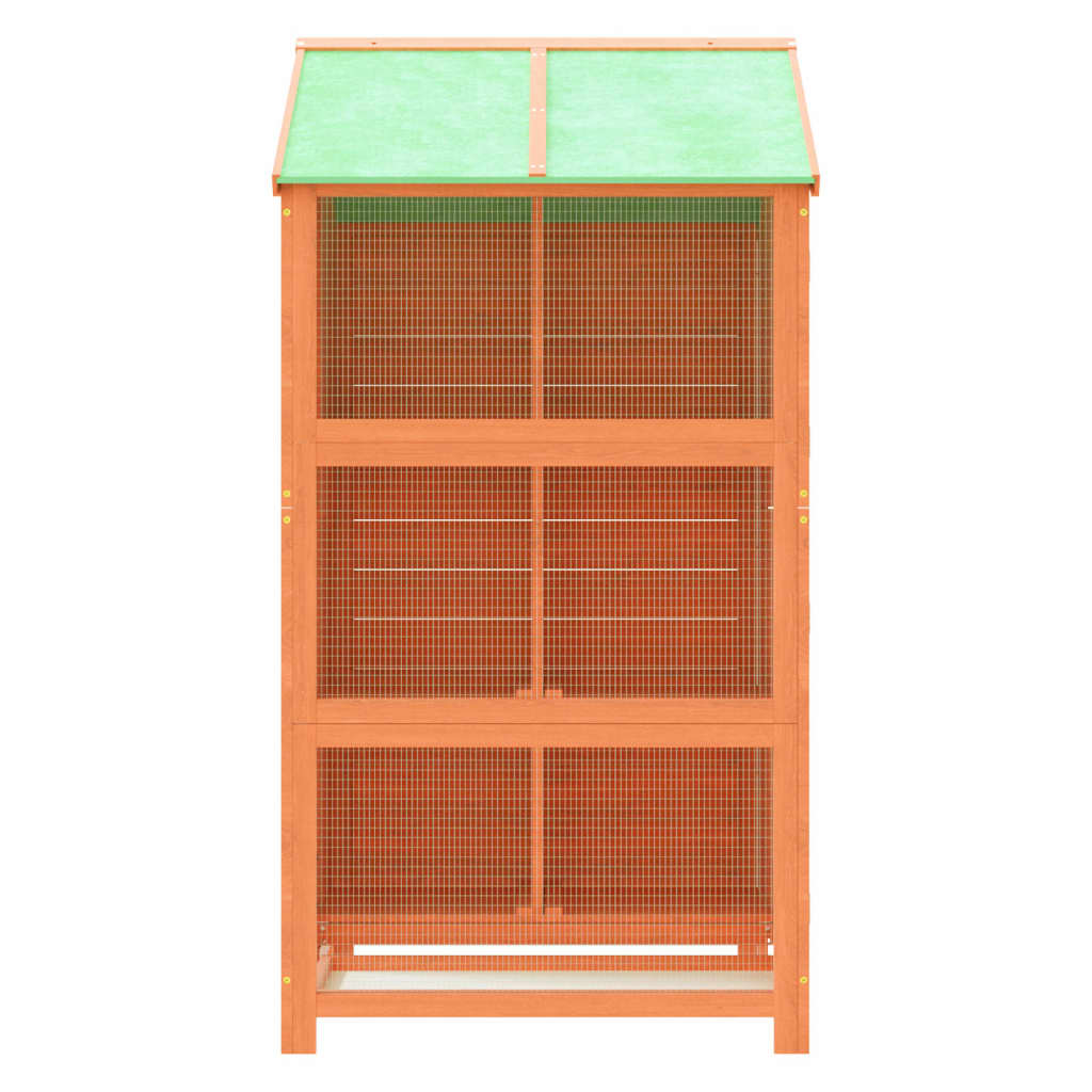 Casetta per Uccelli Marrone 97x81x152 cm Legno Massello di Pino | homemem39