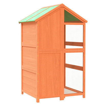 Casetta per Uccelli Marrone 97x81x152 cm Legno Massello di Pino | homemem39
