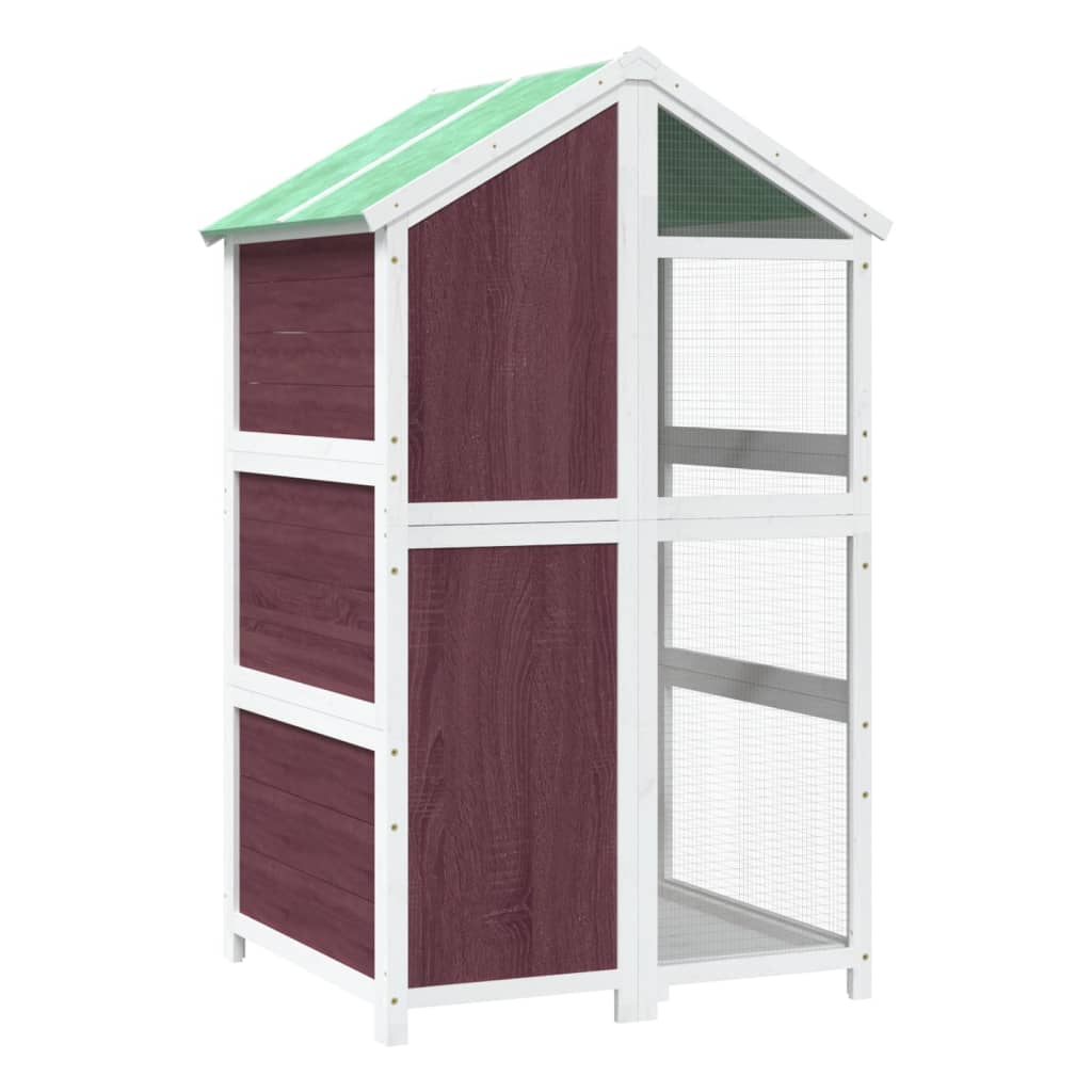 Casetta per Uccelli Moka 97x81x152 cm in Legno Massello di Pino | homemem39