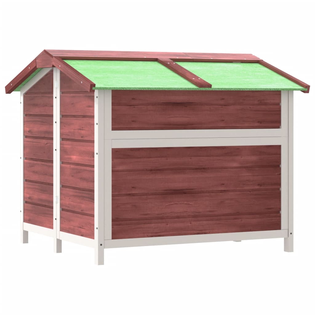 Cuccia per Cani Moka 96x87x80,5 cm in Legno Massello di Pino | homemem39
