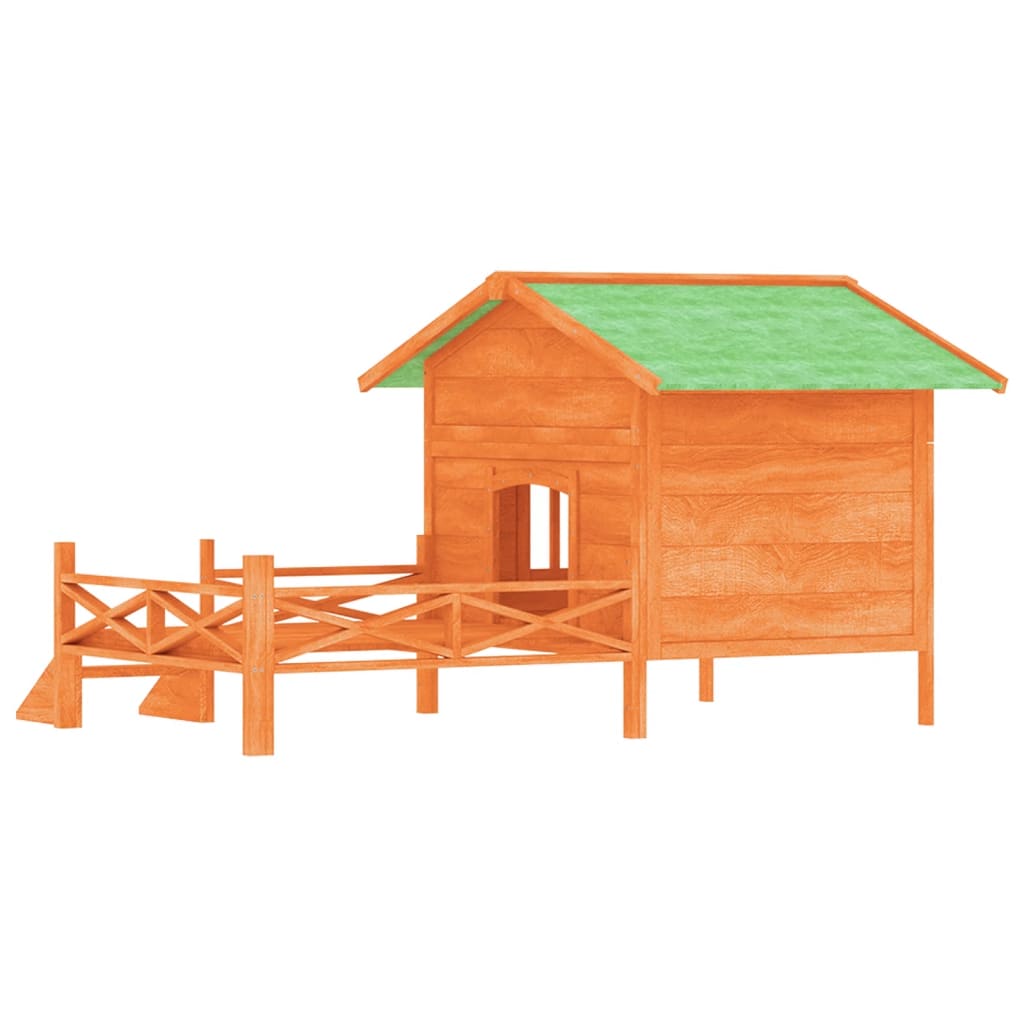 Cuccia per Cani Marrone 159x120x88,5 cm Legno Massello di Pino | homemem39