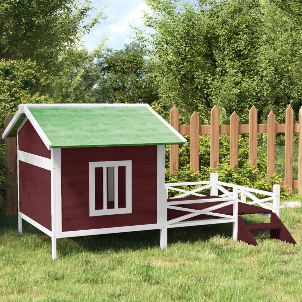 Cuccia per Cani Moka 159x120x88,5 cm in Legno Massello di Pino | homemem39
