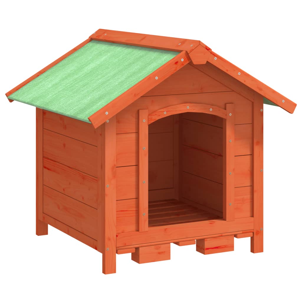 Cuccia per Cani Marrone 65x65x61,5 cm in Legno Massello di Pino | homemem39