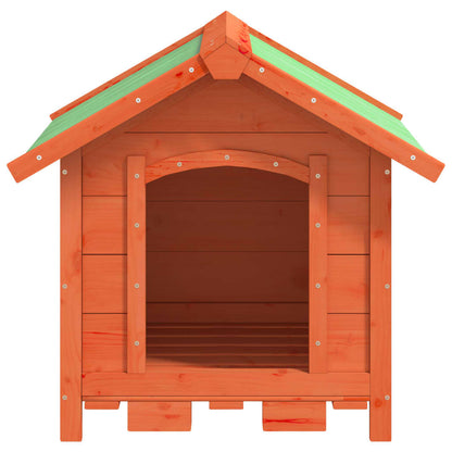 Cuccia per Cani Marrone 65x65x61,5 cm in Legno Massello di Pino | homemem39