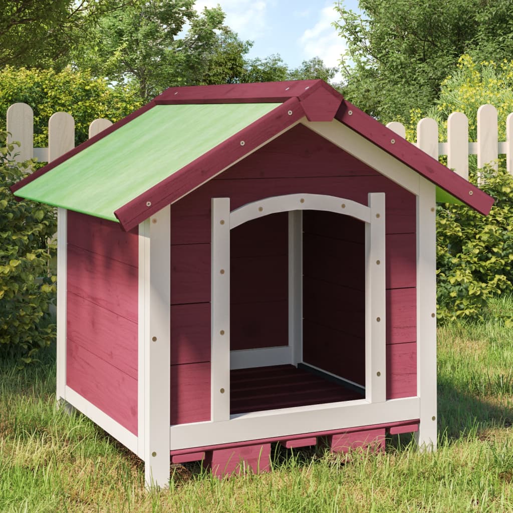 Cuccia per Cani Moka 65x65x61,5 cm in Legno Massello di Pino | homemem39