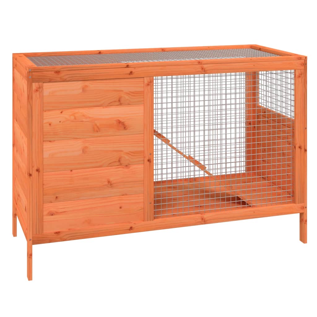 Conigliera Marrone 103x44x69,5 cm in Legno Massello di Pino | homemem39