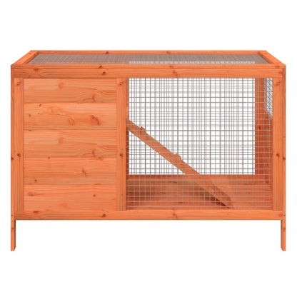 Conigliera Marrone 103x44x69,5 cm in Legno Massello di Pino | homemem39
