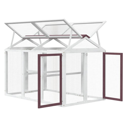 Box per Animali Moka 141x94x104 cm in Legno Massello di Pino | homemem39
