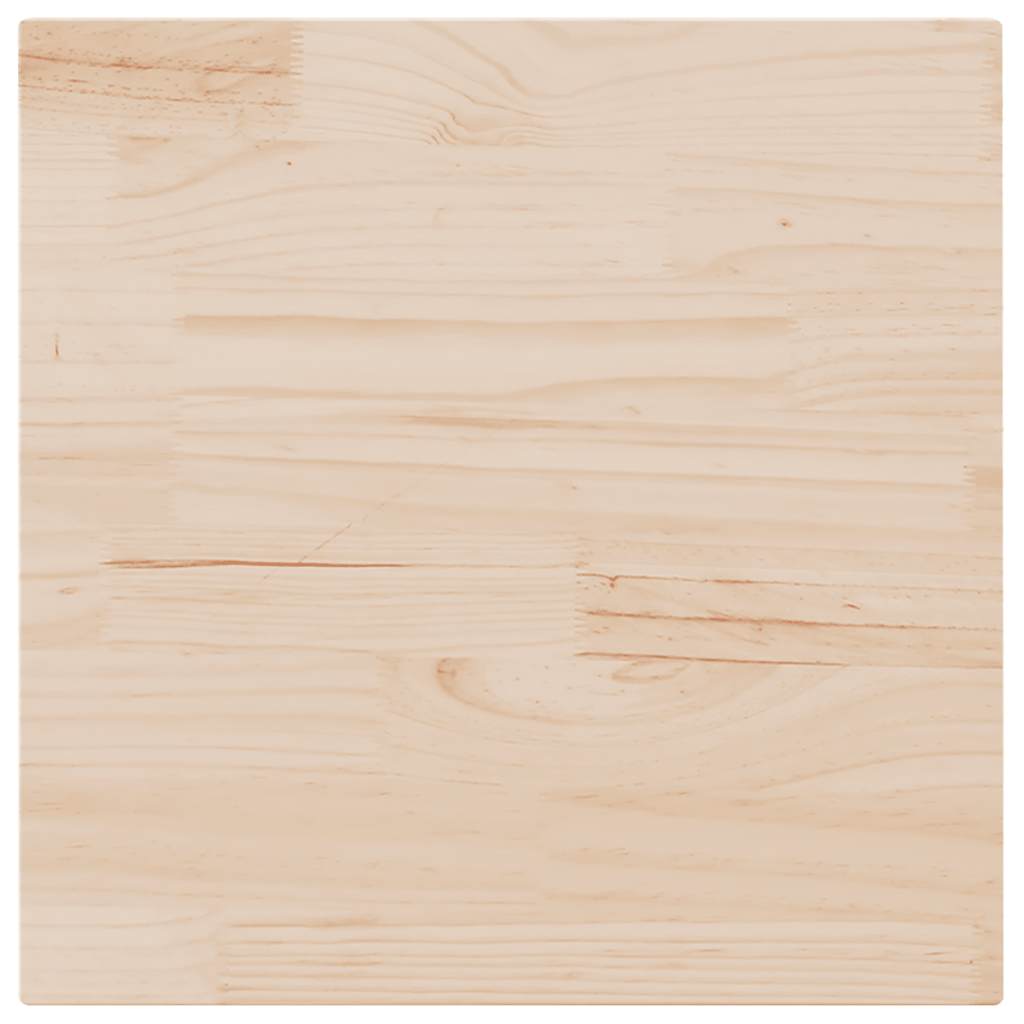 Piano del tavolo 80x80x2,5 cm in legno massello di pino quadrato | homemem39
