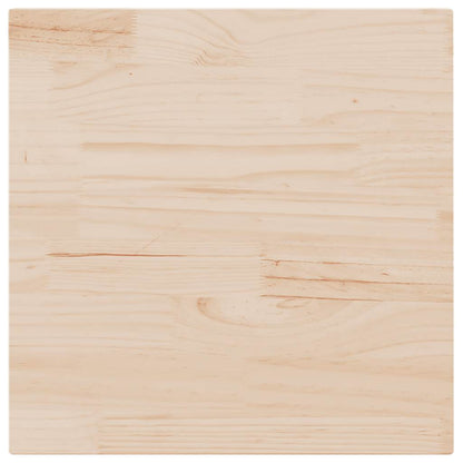 Piano del tavolo 80x80x2,5cm in legno massello di pino quadrato