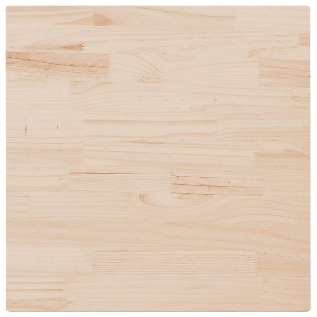 Piano Tavolo 90x90x2,5 cm in Legno Massello di Pino Quadrato | homemem39