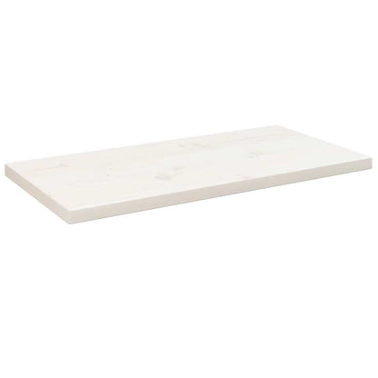 Piano Tavolo Bianco Legno Massello Pino Rettangolare