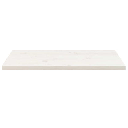 Piano Tavolo Bianco Legno Massello Pino Rettangolare