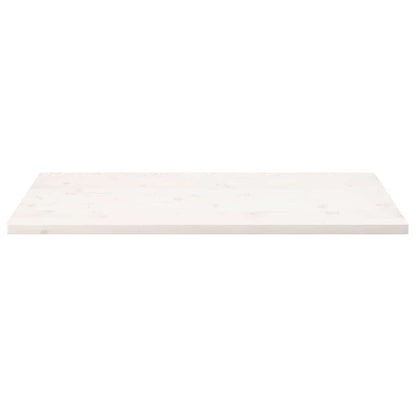 Piano Tavolo Bianco Legno Massello Pino Rettangolare