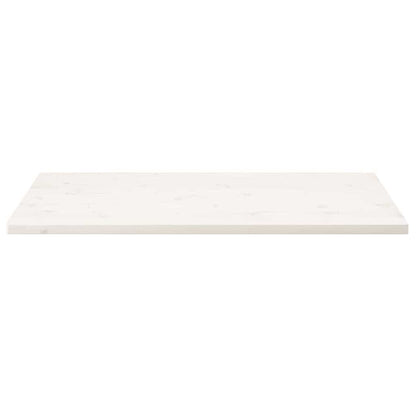 Piano Tavolo Bianco Legno Massello Pino Rettangolare