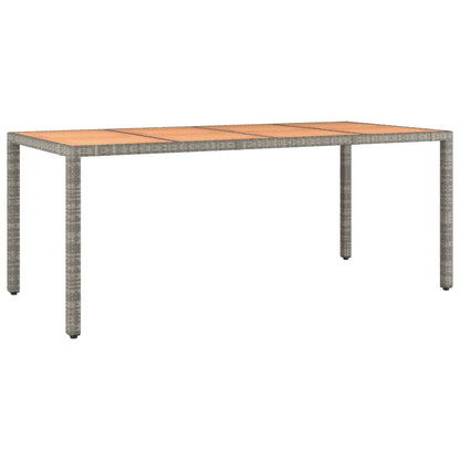 Set da Pranzo da Giardino 9 pz con Cuscini in Polyrattan Grigio | homemem39