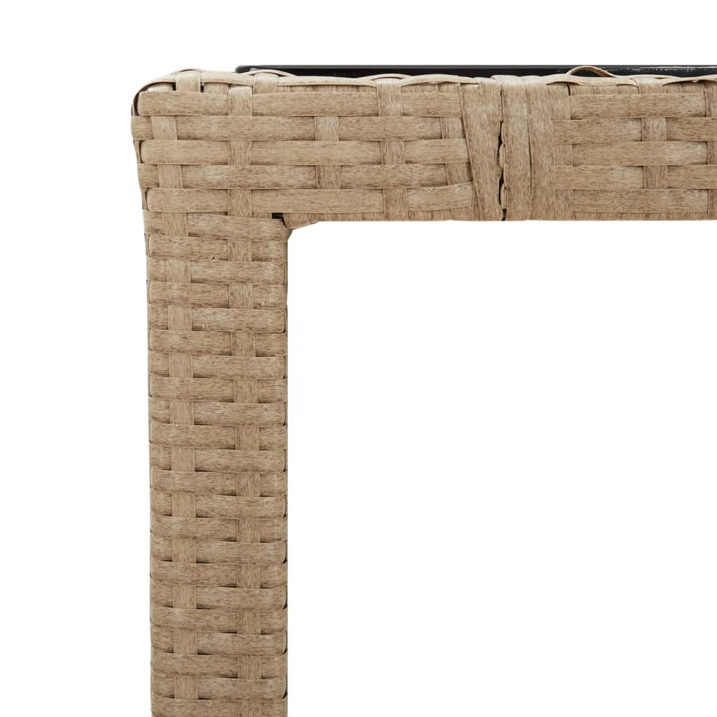 Set da Pranzo da Giardino 5 pz con Cuscini Beige in Polyrattan | homemem39