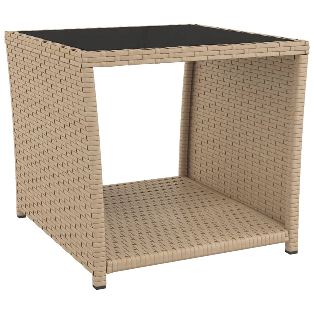 Set Mobili da Giardino 3 pz Beige Polyrattan e Acciaio | homemem39