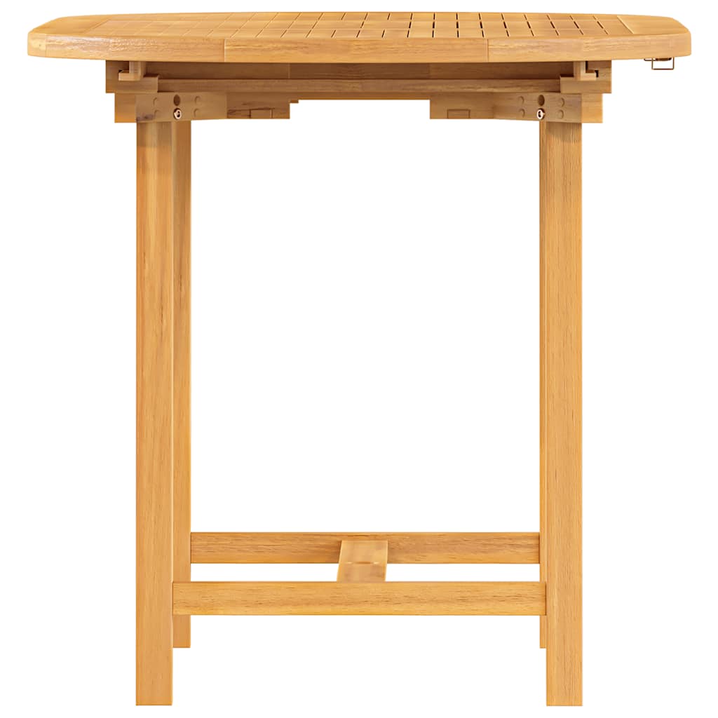 Tavolo Giardino Estensibile 110-160x80x75cm Legno Massello Teak | homemem39