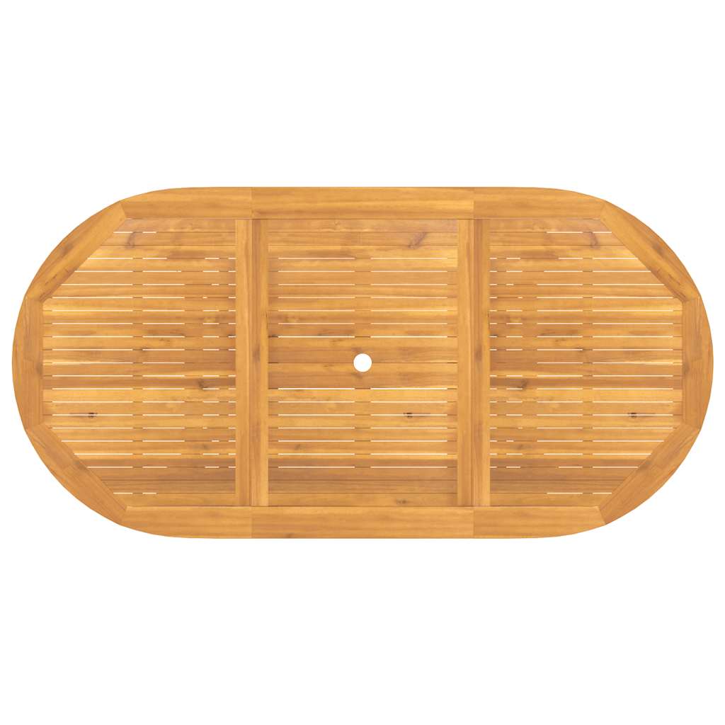 Tavolo Giardino Estensibile 110-160x80x75cm Legno Massello Teak - homemem39