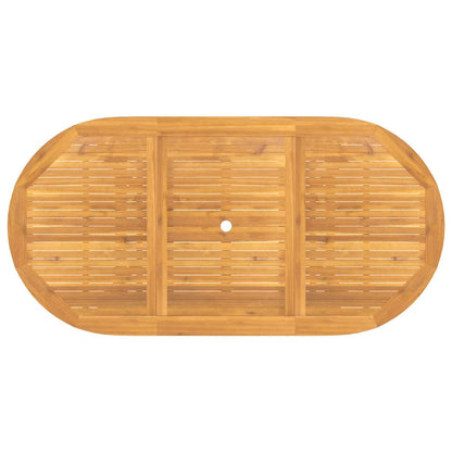 Tavolo Giardino Estensibile 110-160x80x75cm Legno Massello Teak - homemem39