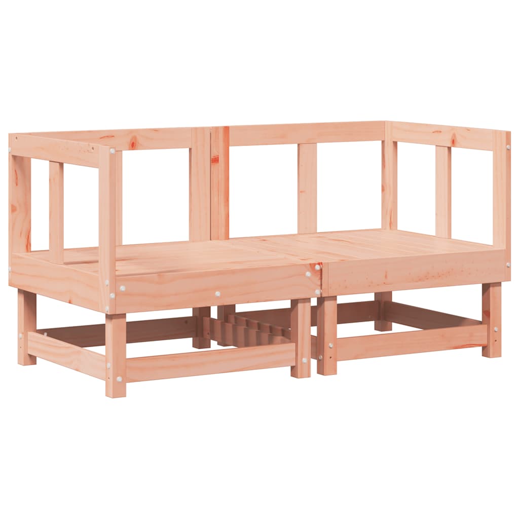 Divani Angolari con Cuscini 2 pz in Legno Massello di Douglas - homemem39