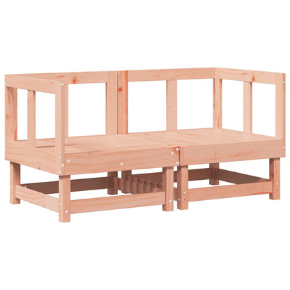 Divani Angolari con Cuscini 2 pz in Legno Massello di Douglas - homemem39