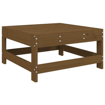 Sgabello da Giardino con Cuscino Ambra Legno Massello di Pino | homemem39
