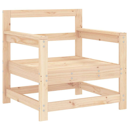 Sedie da Giardino con Cuscini 2 pz Legno Massello di Pino