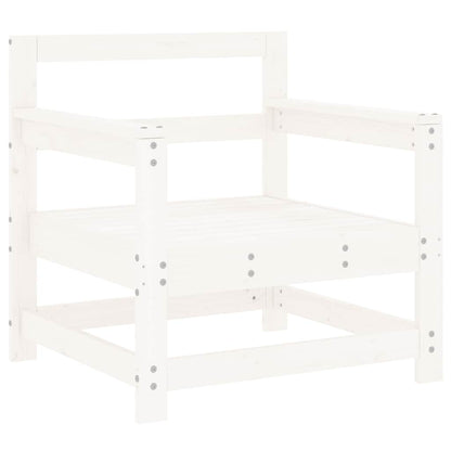 Sedie da Giardino con Cuscini 2pz Legno Massello di Pino Bianco | homemem39