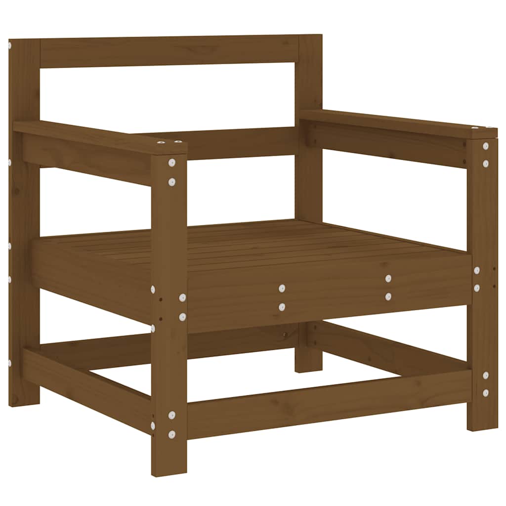 Sedie da Giardino con Cuscini 2pz Legno Massello di Pino Ambra - homemem39