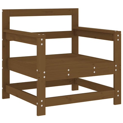 Sedie da Giardino con Cuscini 2pz Legno Massello di Pino Ambra - homemem39