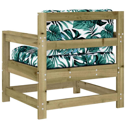 Sedie da Giardino con Cuscini 2 pz in Legno Impregnato di Pino | homemem39