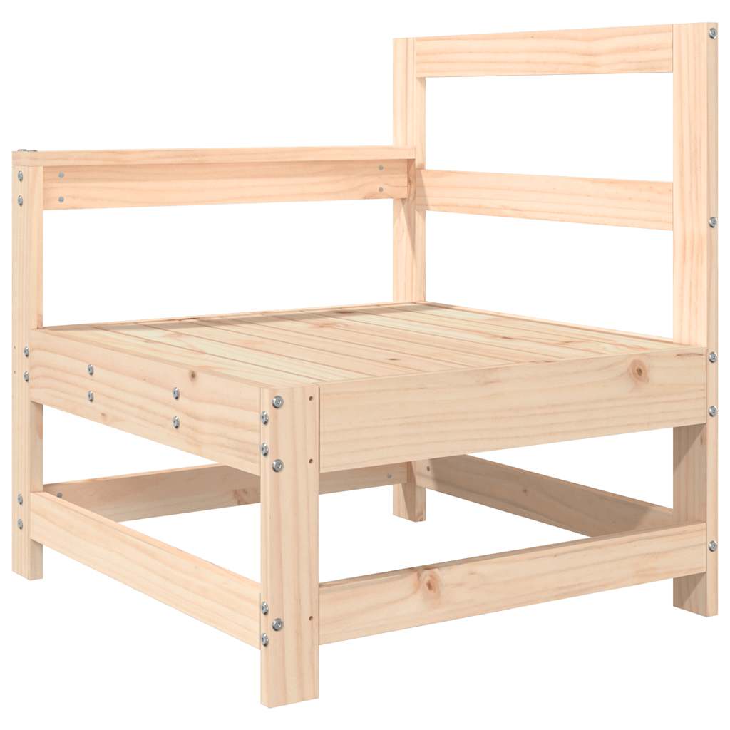 Sedia da Giardino con Cuscini in Legno Massello di Pino | homemem39