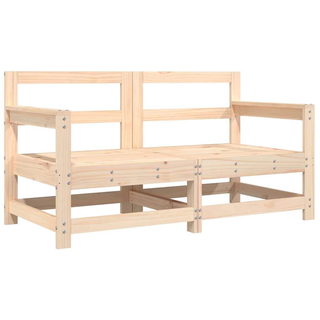 Sedie da Giardino con Cuscini 2 pz Legno Massello di Pino | homemem39