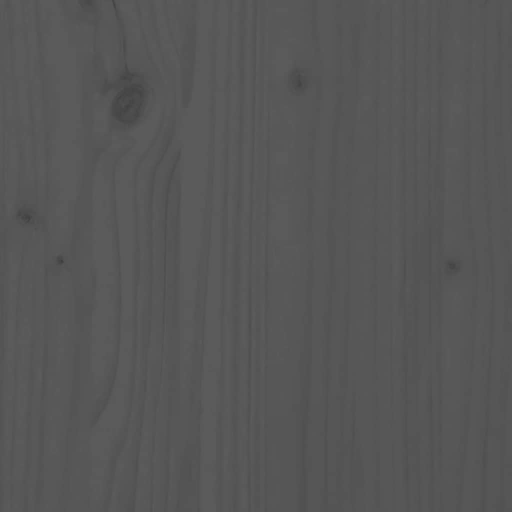 Set Divani da Giardino 3pz con Cuscini in Legno Massello Grigio - homemem39