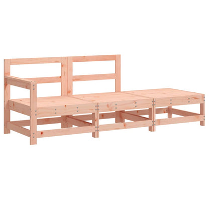 Set Divani Giardino 3pz con Cuscini Legno Massello di Douglas - homemem39