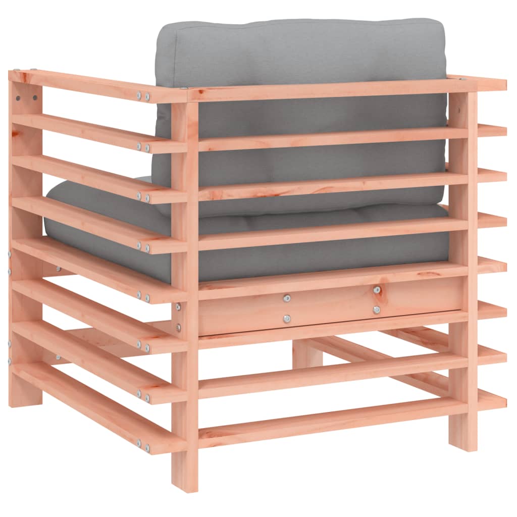 Sedie da Giardino con Cuscini 2 pz in Legno Massello di Douglas | homemem39