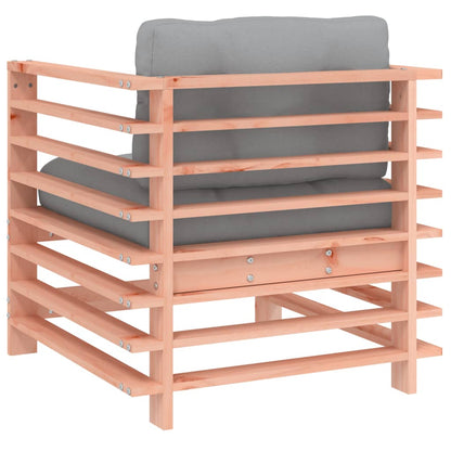 Sedie da Giardino con Cuscini 2 pz in Legno Massello di Douglas | homemem39