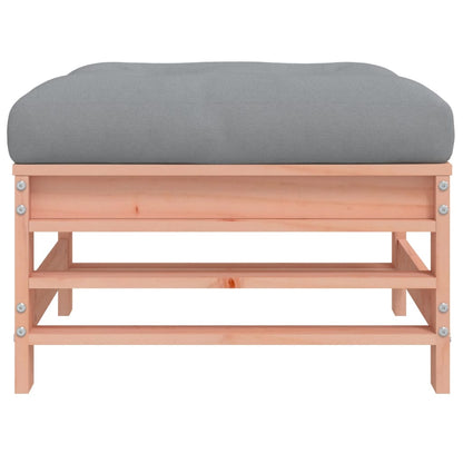 Poggiapiedi Giardino con Cuscini 2 pz Legno Massello di Douglas - homemem39