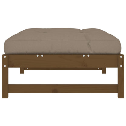 Poggiapiedi Giardino Marrone Ambra 120x80cm Legno Massello Pino | homemem39