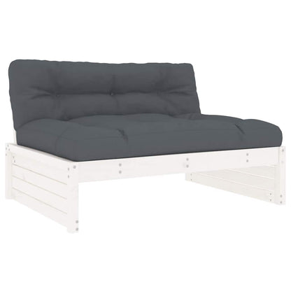Divano Centrale 120x80 cm in Legno Massello di Pino Bianco | homemem39
