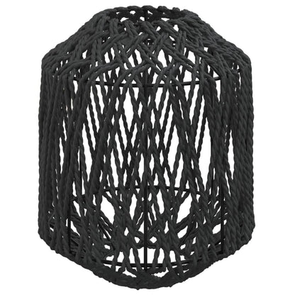 Paralume Nero Ø23x28 cm Ferro e Carta - homemem39