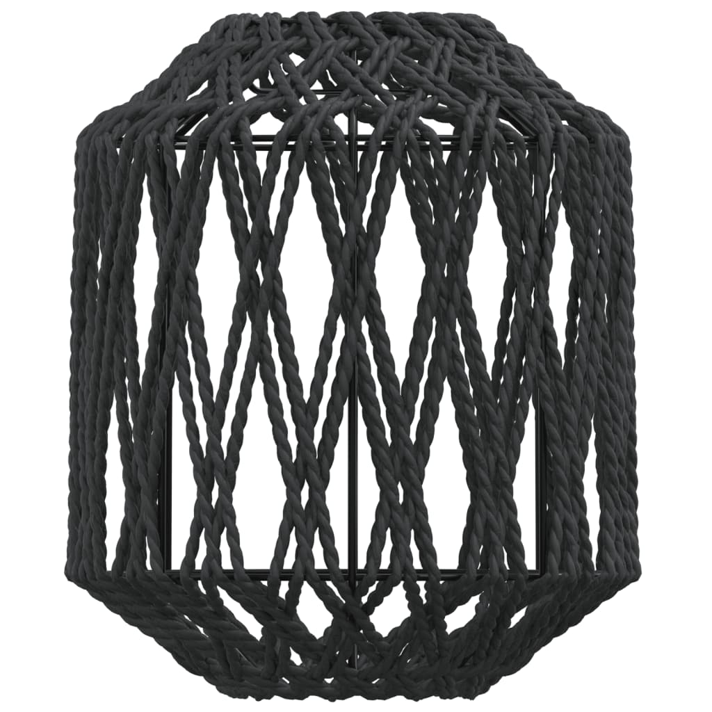 Paralume Nero Ø23x28 cm Ferro e Carta - homemem39