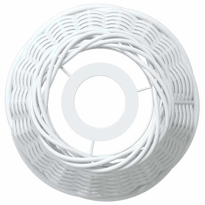Paralume da Soffitto Bianco Ø15x12 cm in Vimini | homemem39