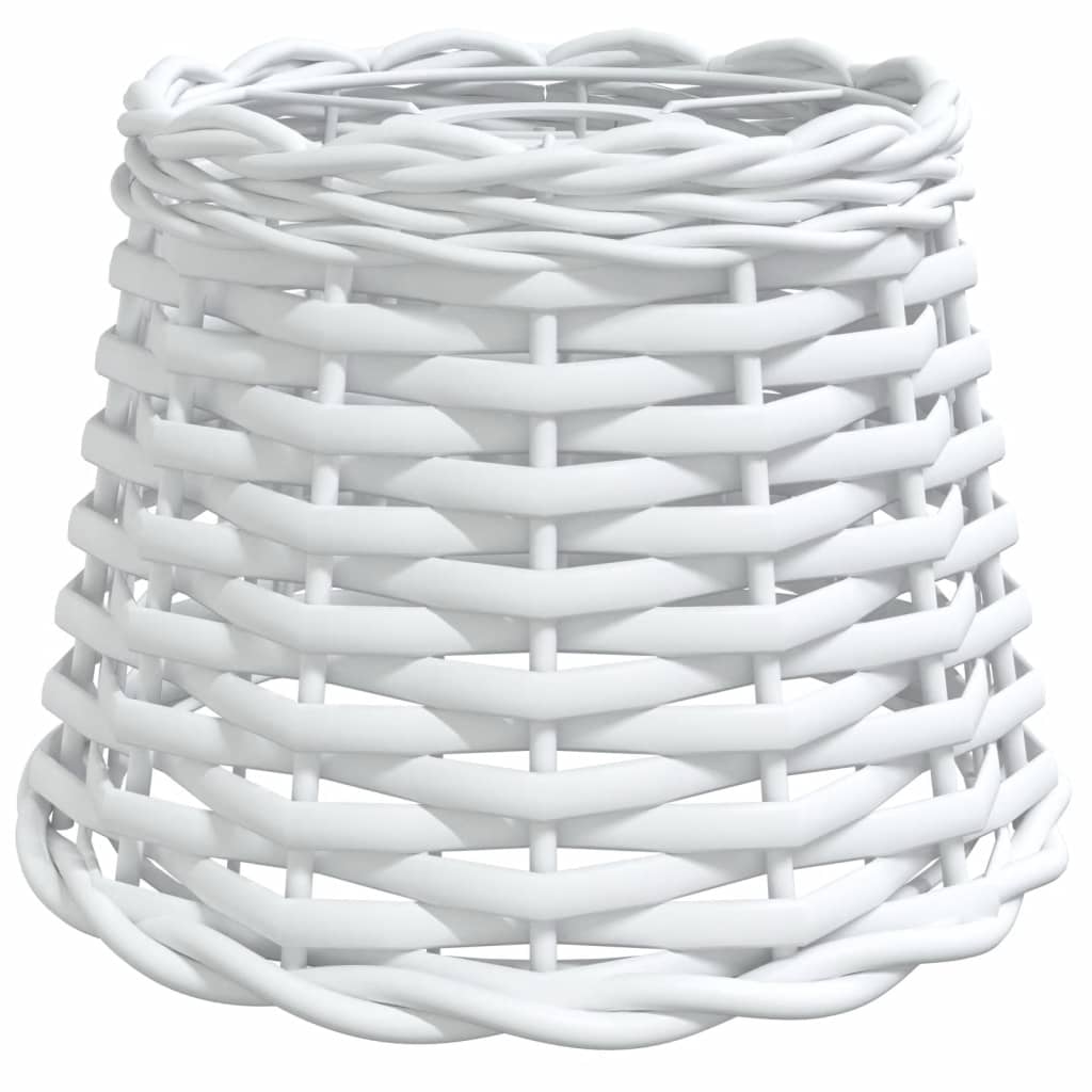 Paralume da Soffitto Bianco Ø20x15 cm in Vimini - homemem39